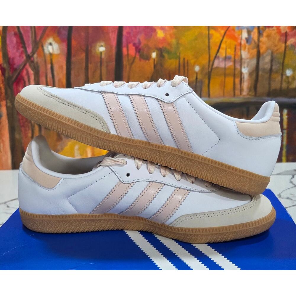 Adidas Samba OG W Off White Sandy Pink Size 8.5 JS1351 Casual Sneakers - Picture 7 of 8